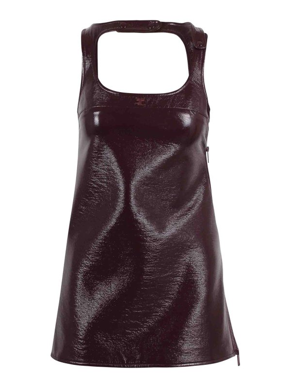 Courreges: ショートドレス - ショートドレス - 赤