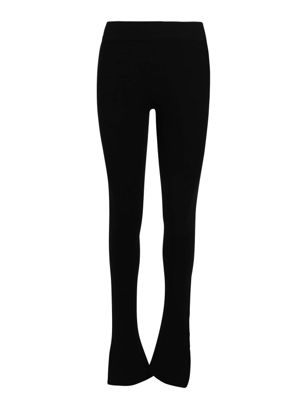 Courreges: Jeans évasés - Jean Bootcut - Noir