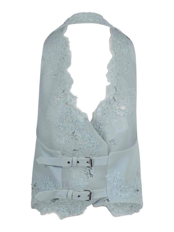 ERMANNO SCERVINO: gilet online - Gilet Con Ricamo E Fibbia