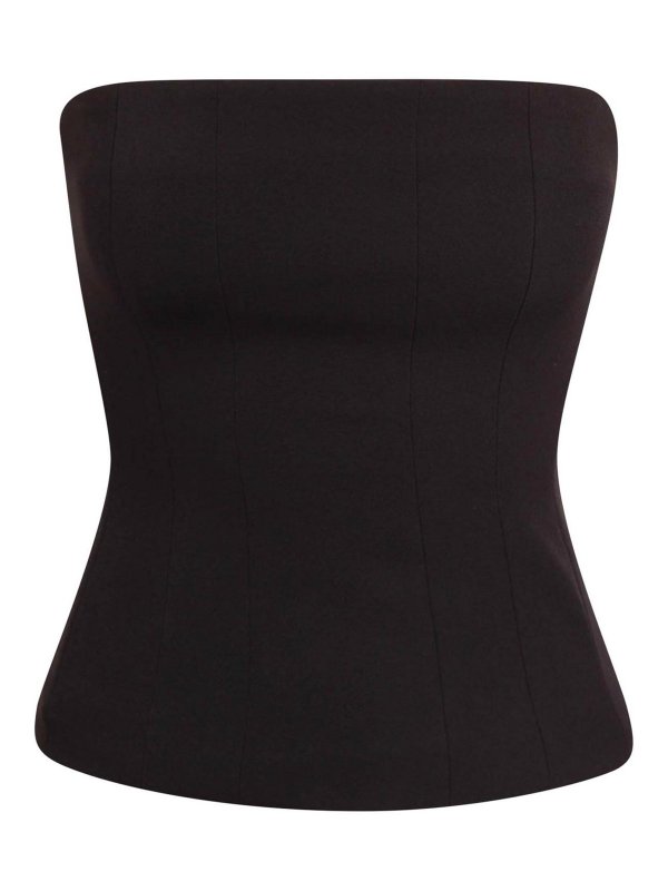 FEDERICA TOSI: トップス＆タンクトップ - トップ/タンクトップ - 黒