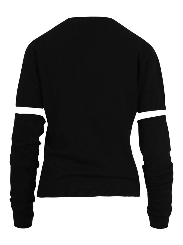 FEDERICA TOSI: Strickpullover mit Rundhalsausschnitt online - Rundhalspullover - Schwarz