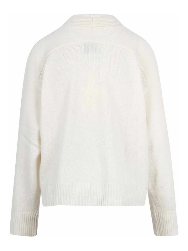 LOULOU STUDIO: cardigans online - Kaia Ribbed Cashmere Cardigan