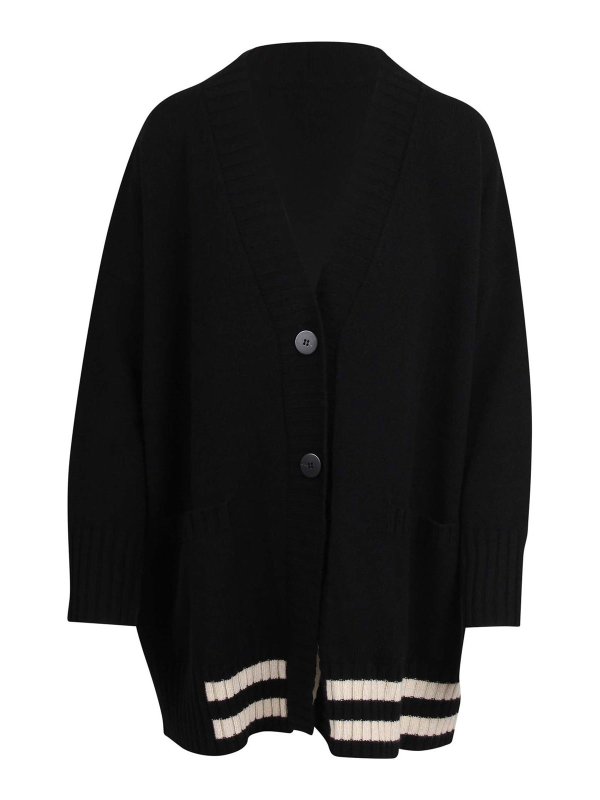 PIERANTONIO GASPARI: Cardigans - Cardigan - Schwarz