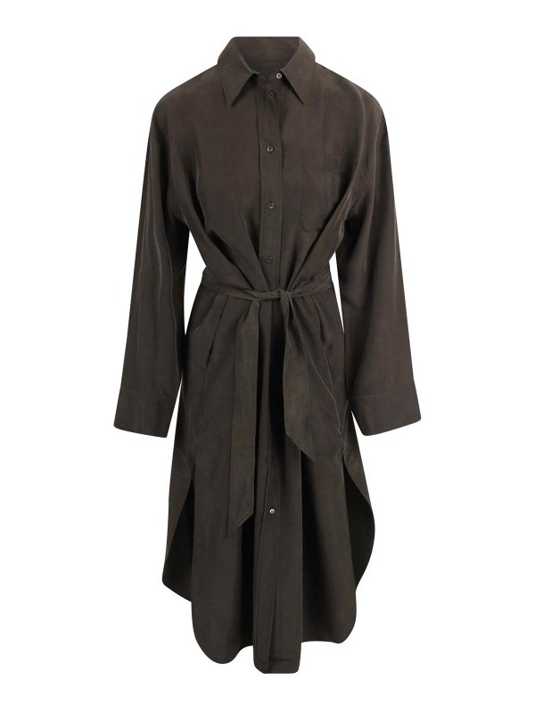 SOEUR: abiti al ginocchio - Vestito  Camisier Con Cintura Flora