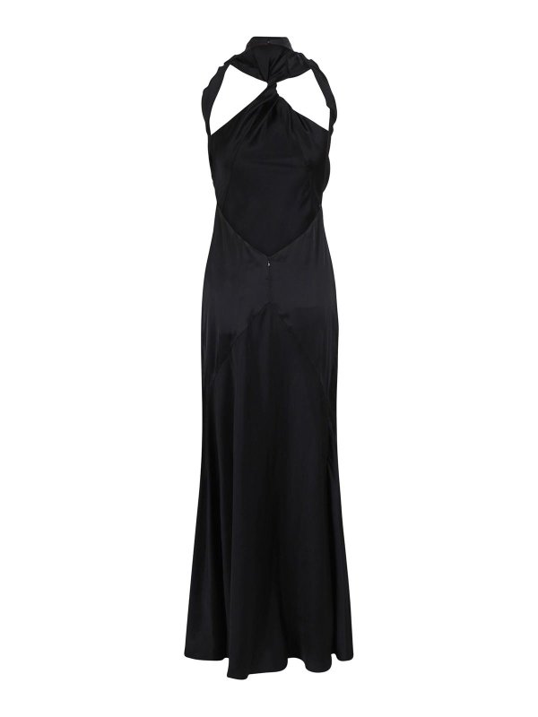The Attico: evening dresses online - Asymmetrical Midi Dress with Raw Edge Detail