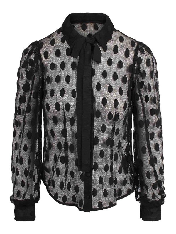 ULLA JOHNSON: Blusas - Blusa - Negro