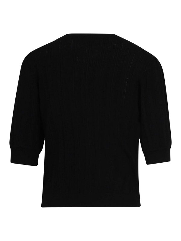 ULLA JOHNSON: Strickpullover mit Rundhalsausschnitt online - Rundhalspullover - Schwarz