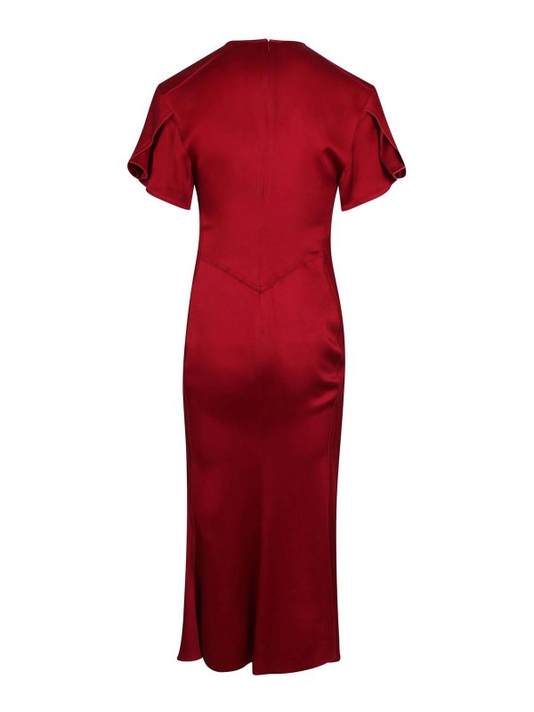 VICTORIA BECKHAM: knee length dresses online - Lightweight Semi-Sheer Asymmetrical T-Shirt