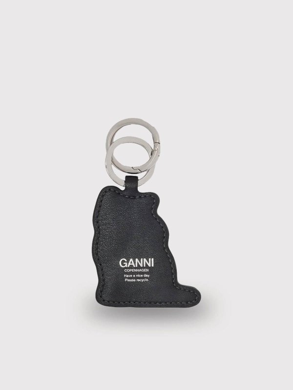 GANNI: key holders online - Dog Shaped Keychain