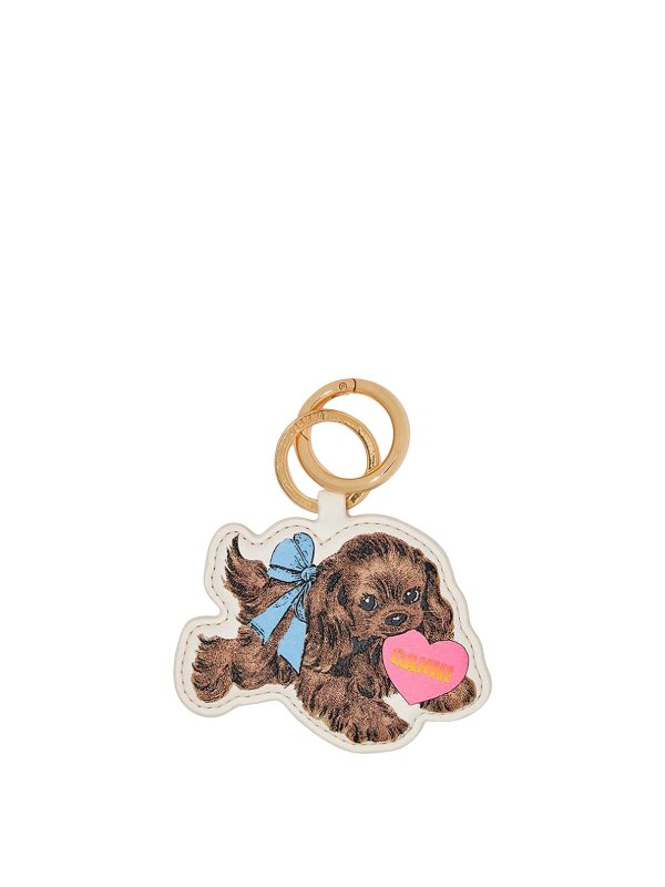 GANNI: キーホルダー - キーホルダー - ブラウン