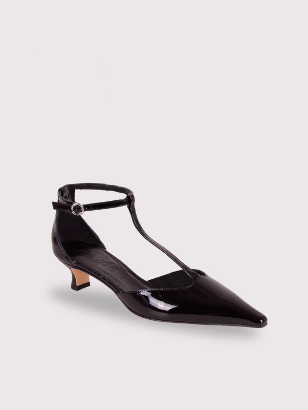 AEYDE: court shoes online - Pony Hair Pumps