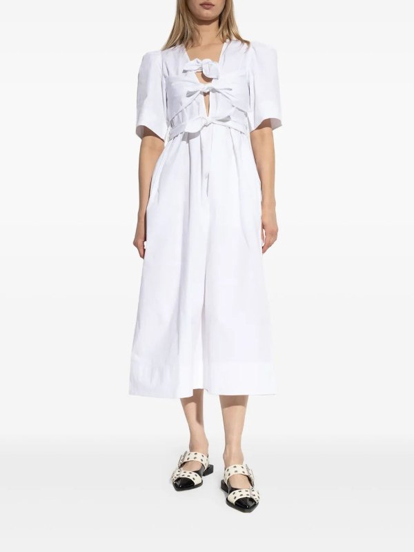 Vestido Midi - Blanco shop online: GANNI