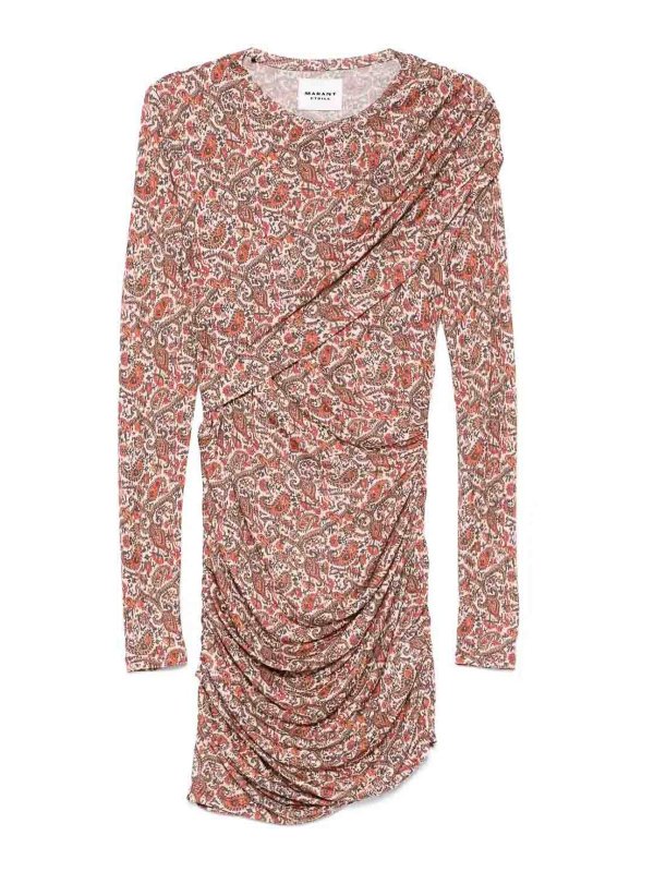 ISABEL MARANT: knee length dresses - Denise Robe Rust