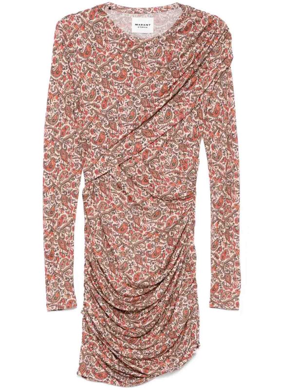 The Best Shops ISABEL MARANT: knee length dresses - Denise Robe Rust