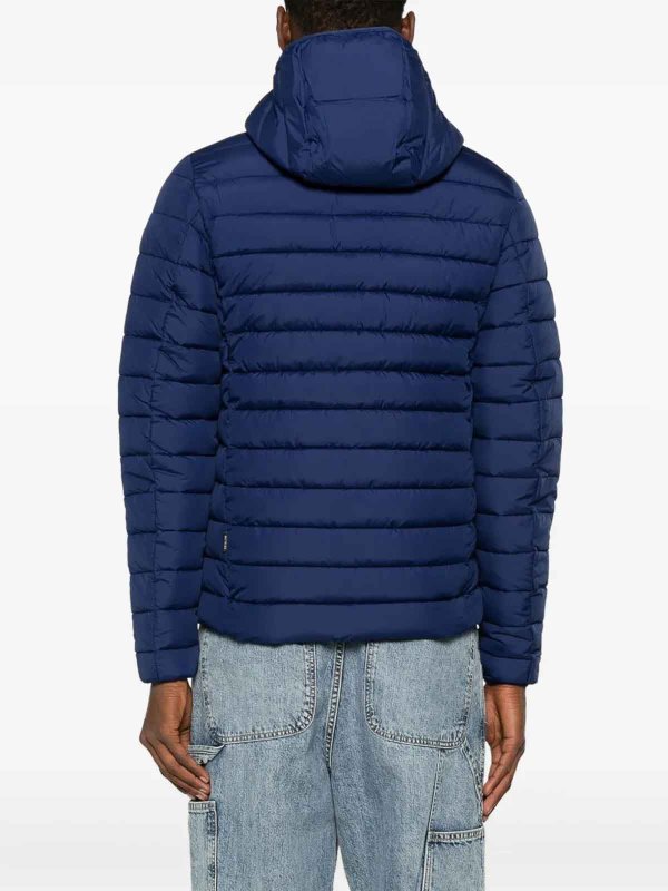 The Best Shops Save The Duck: casual jackets - Juncus Hooded Jacket Eclipse Blue
