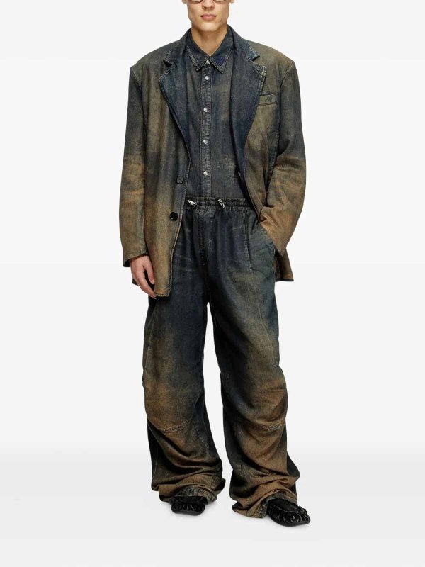 DIESEL: ストレートジーンズ online - ストレートジーンズ - ミディアムウォッシュ