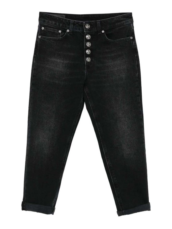 DONDUP: カジュアルトラウザー - カジュアルパンツ - 黒