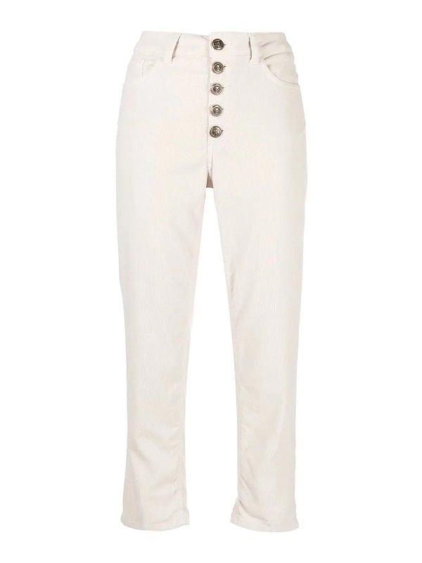 DONDUP: Casual Hosen - Casual Hose - Creme