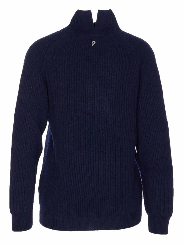 DONDUP: Strickpullover mit Rundhalsausschnitt online - Rundhalspullover - Blau