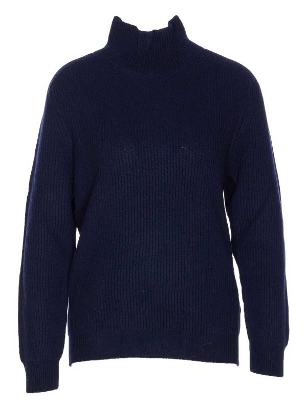 The Best Shops DONDUP: Strickpullover mit Rundhalsausschnitt - Rundhalspullover - Blau