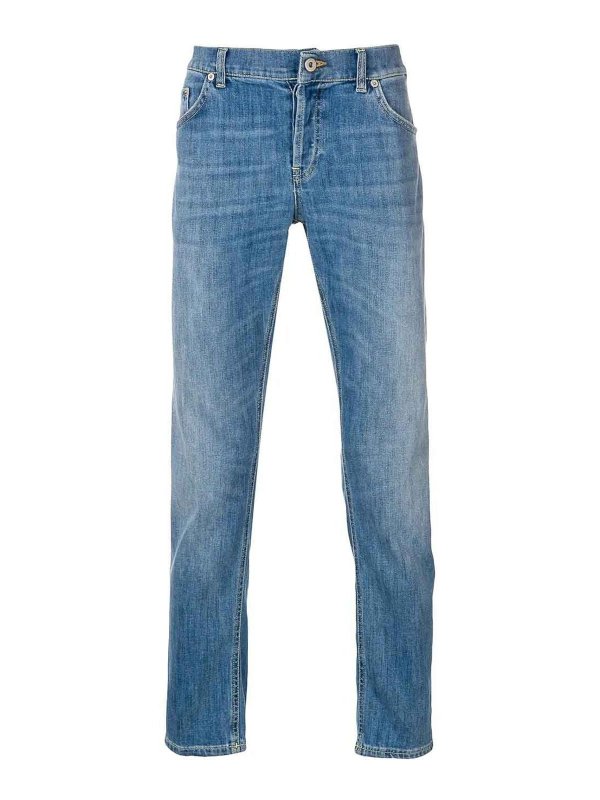 DONDUP: ストレートジーンズ - ストレートジーンズ - ブルー