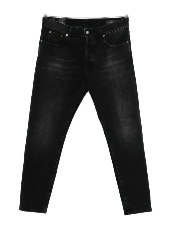 DONDUP: ストレートジーンズ - ストレートジーンズ - 黒