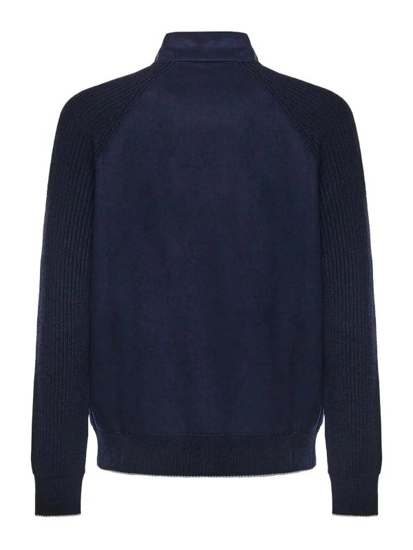 ELEVENTY: casual jackets online - Full Zip Jacket Blue Light Gray