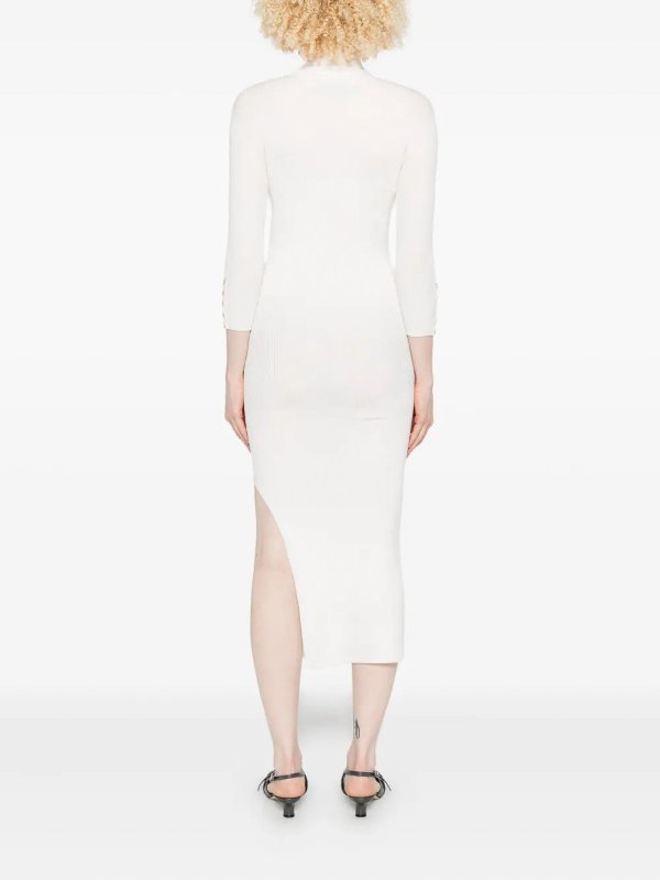 The Best Shops ELISABETTA FRANCHI: Knielange Kleider - Knielanges Kleid - Creme