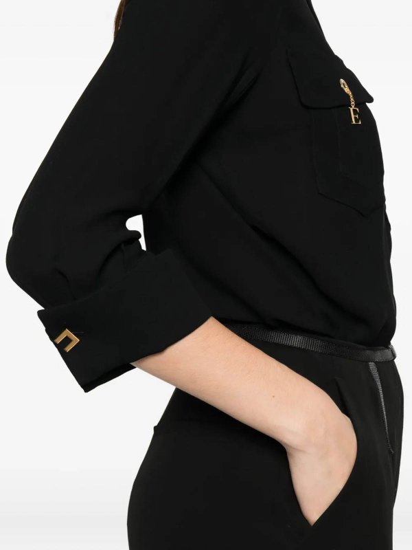ELISABETTA FRANCHI: shirts online - Black shirt