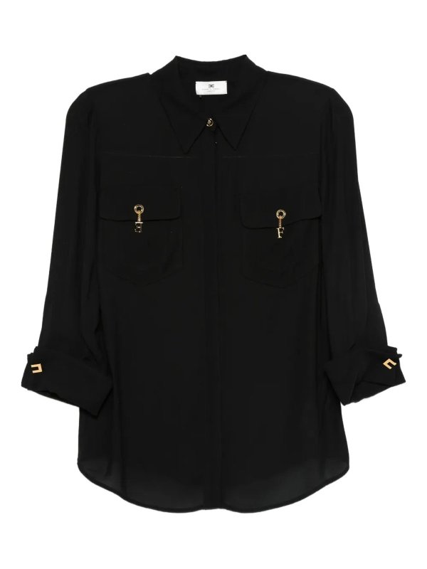 Black shirt shop online: ELISABETTA FRANCHI
