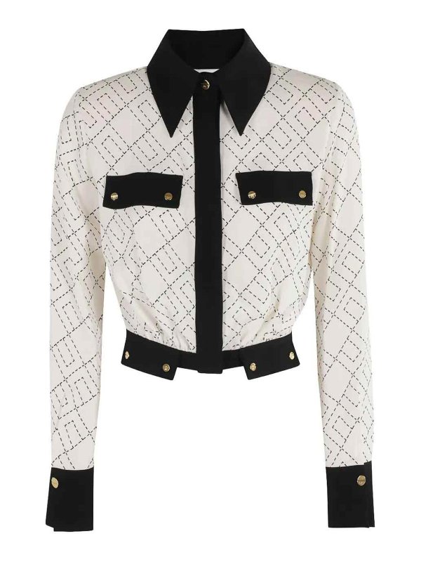 ELISABETTA FRANCHI: シャツ - シャツ - 白