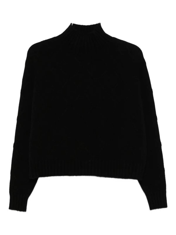 ELISABETTA FRANCHI: クルーネック online - クルーネック - 黒