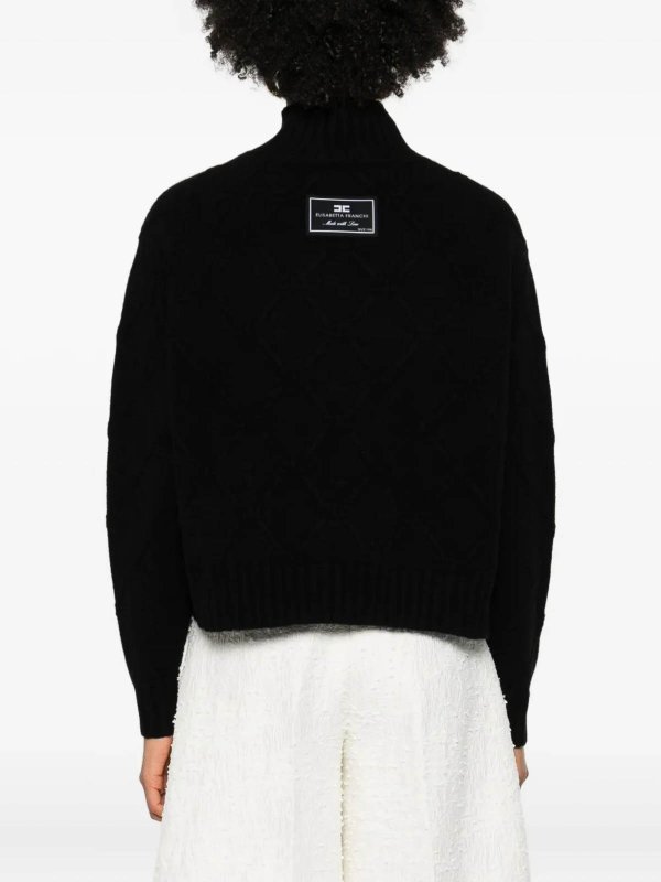 ELISABETTA FRANCHI buy online クルーネック - 黒