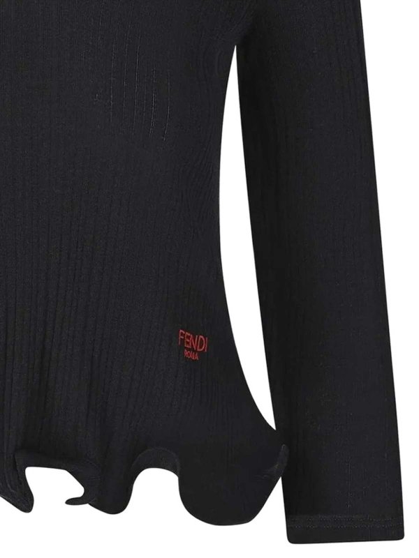 FENDI: Tops & Tank tops online - Top  Roma Rib Blk