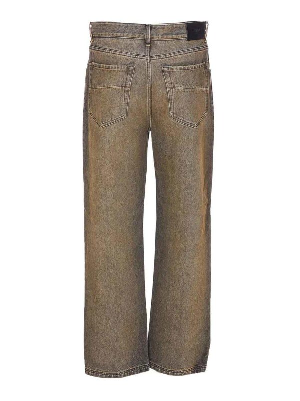 FENDI: straight leg jeans online - Long Clay Jeans