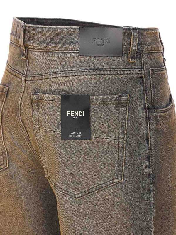 The Best Shops FENDI: straight leg jeans - Long Clay Jeans