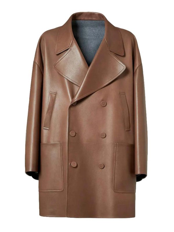 FENDI: leather coats - Coat