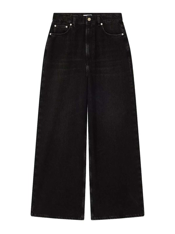 GANNI: jeans dritti, a sigaretta - Jeans larghi