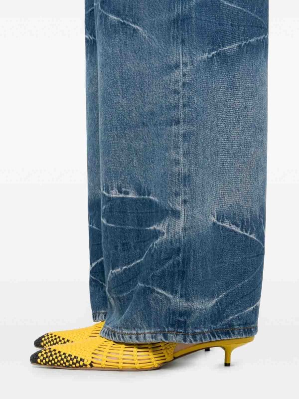 Morbido Denim Rigido Marri Mid Blue Vintage shop online: GANNI