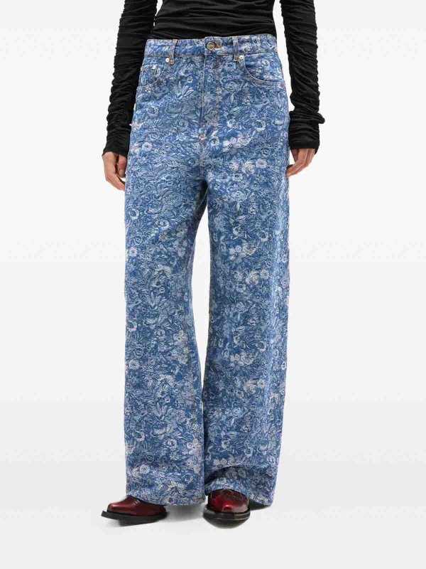 The Best Shops GANNI: ストレートジーンズ - ストレートジーンズ - ミディアムウォッシュ