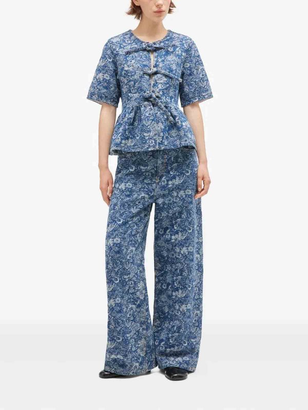 GANNI: ストレートジーンズ online - ストレートジーンズ - ミディアムウォッシュ