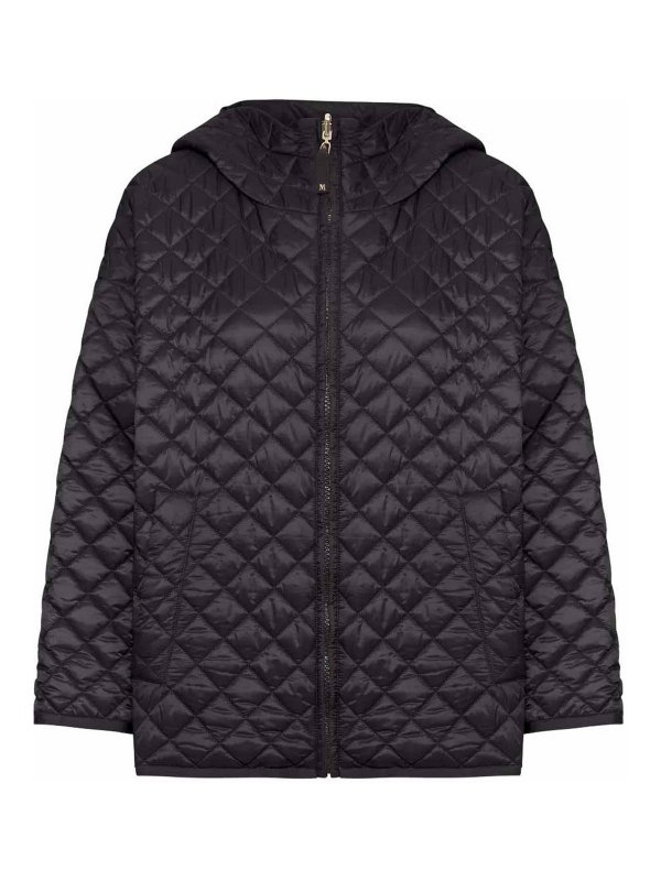 Max Mara: casual jackets online - Leo Quilted Jacket Black