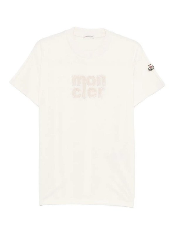MONCLER: T-shirts - T-Shirt - Weiß