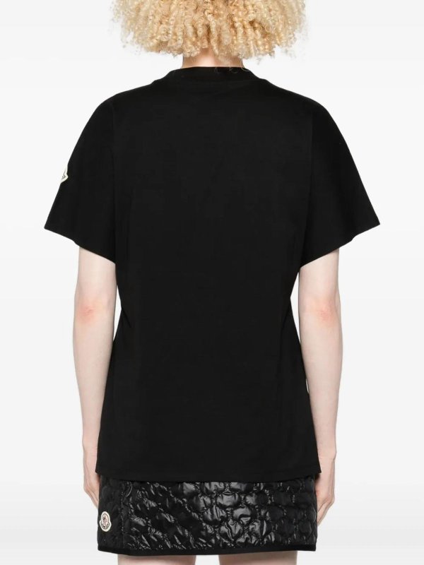 The Best Shops MONCLER: T-shirts - T-Shirt - Schwarz