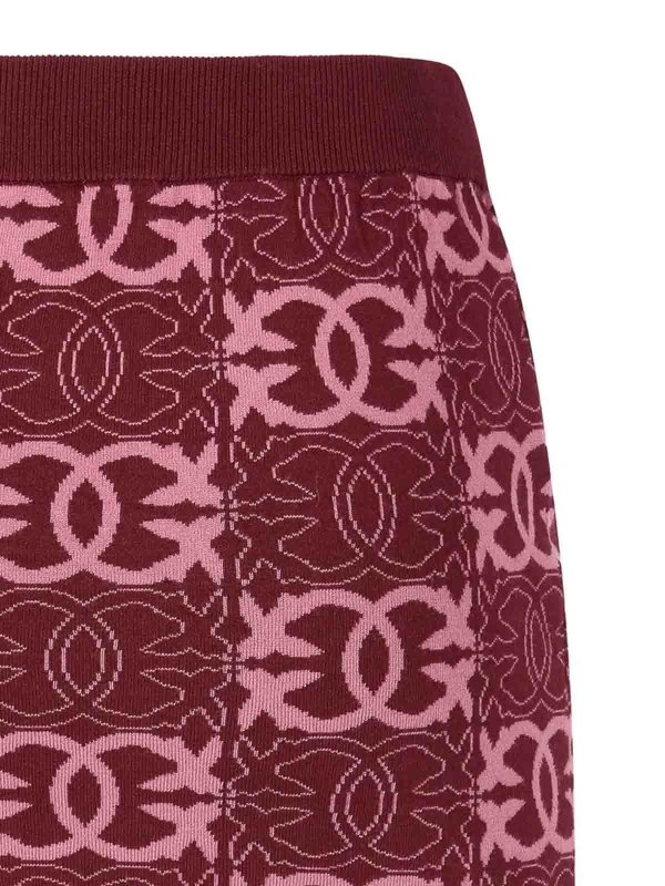 Pinko: Knielange und Midi Röcke online - Midirock - Rot