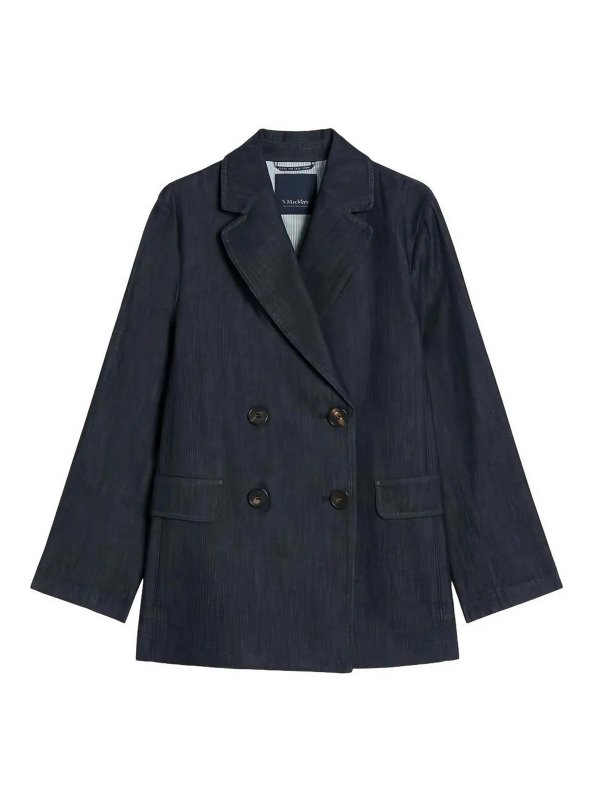 S MAX MARA: Casualjacken - Casualjacke - Blau