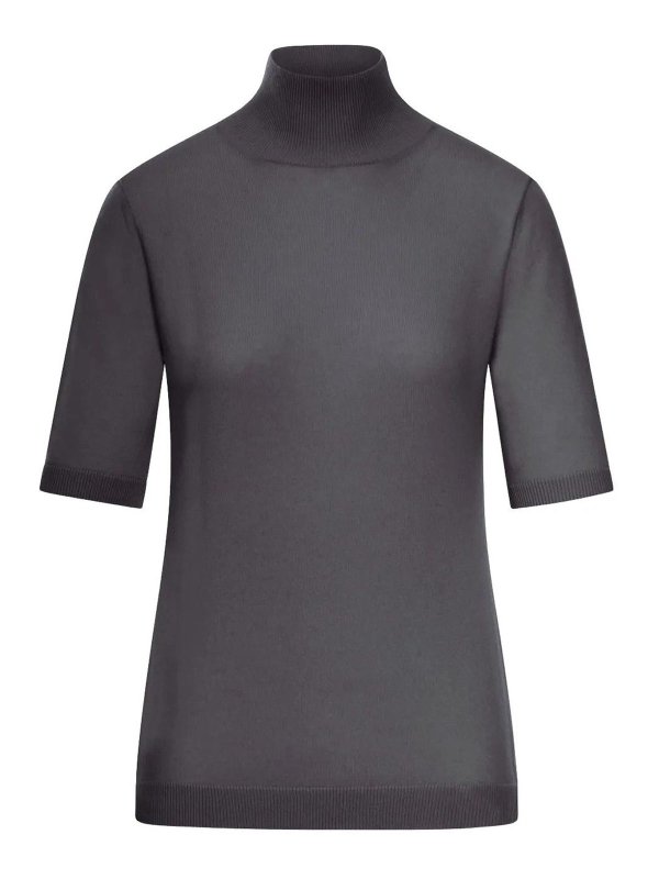 S MAX MARA: クルーネック - クルーネック - グレー