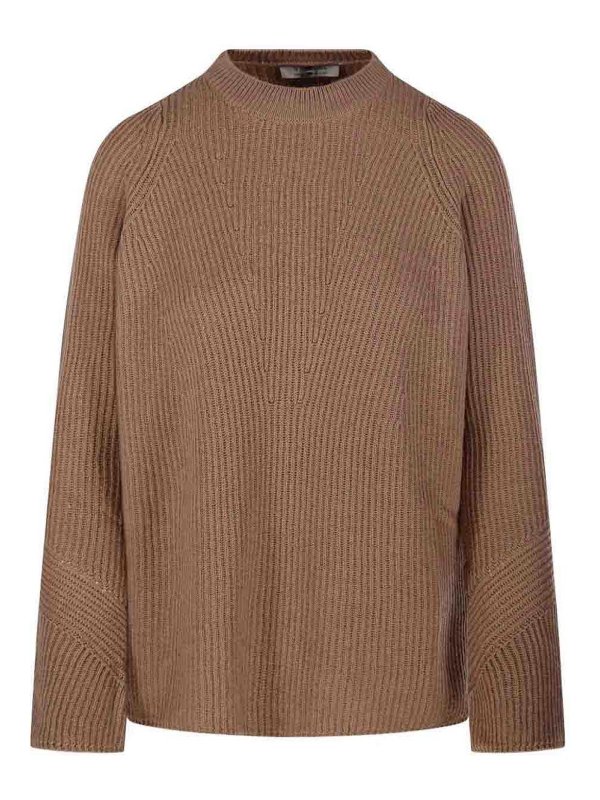 S MAX MARA: クルーネック - クルーネック - キャメル