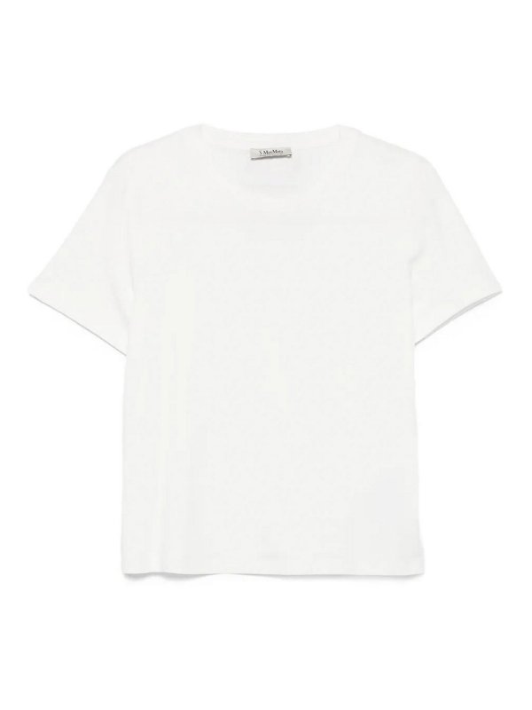 S MAX MARA: T-shirts - T-Shirt - Weiß