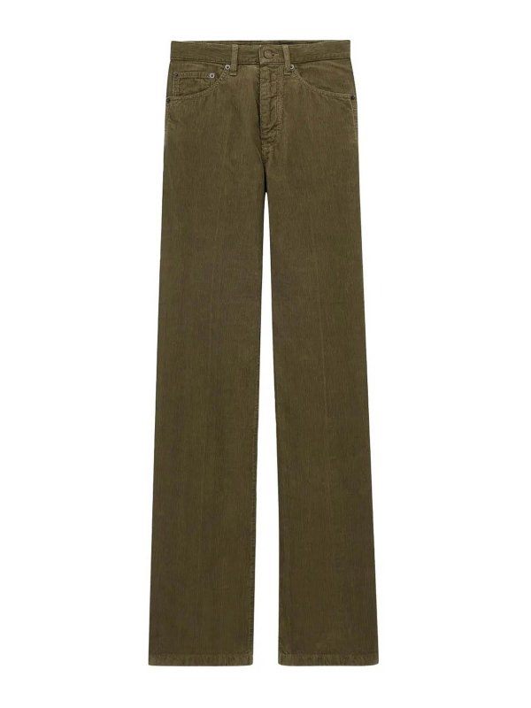 SAINT LAURENT: casual trousers - Clyde Pant Hunting Kaki